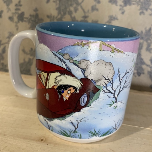 Vintage Disney Cruella DeVille 101 Dalmatians Ceramic Mug - Picture 1 of 8